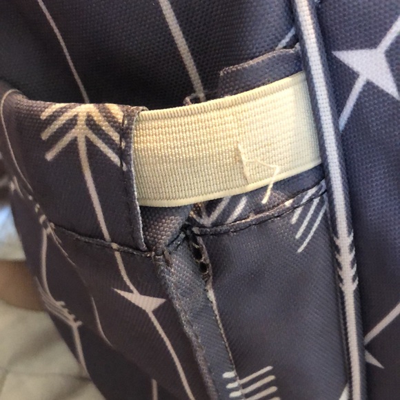Gray Arrowed Diaper Bag Backpack - Picture 8 of 12